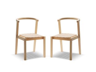 2-jų dalių lauko kėdžių komplektas Calme Jardin Kawala, rudas kaina ir informacija | Lauko kėdės, foteliai, pufai | pigu.lt