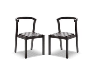 Комплект из 2 садовых стульев Calme Jardin Kawala, коричневый цена и информация | Садовые стулья, кресла, пуфы | pigu.lt