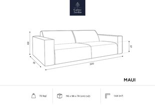 Lauko sofa Calme Jardin Maui, balta kaina ir informacija | Lauko kėdės, foteliai, pufai | pigu.lt