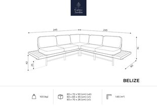 Lauko sofa Calme Jardin Belize, smėlio spalvos kaina ir informacija | Lauko kėdės, foteliai, pufai | pigu.lt