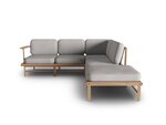 Kampinė lauko sofa Calme Jardin Belize, pilka