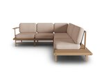 Kampinė lauko sofa Calme Jardin Belize, ruda