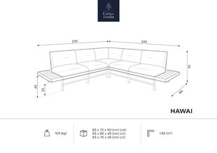 Lauko sofa Calme Jardin Hawai, smėlio spalvos kaina ir informacija | Lauko kėdės, foteliai, pufai | pigu.lt