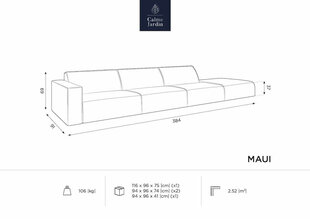 Modulinė lauko sofa Calme Jardin Maui, smėlio spalvos kaina ir informacija | Lauko kėdės, foteliai, pufai | pigu.lt