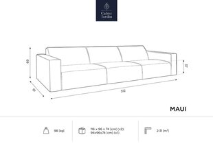 Lauko sofa Calme Jardin Maui, balta kaina ir informacija | Lauko kėdės, foteliai, pufai | pigu.lt