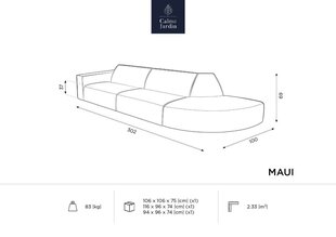 Lauko sofa Calme Jardin Maui, balta kaina ir informacija | Lauko kėdės, foteliai, pufai | pigu.lt