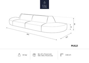 Lauko sofa Calme Jardin Maui, smėlio spalvos kaina ir informacija | Lauko kėdės, foteliai, pufai | pigu.lt