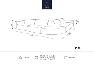 Lauko sofa Calme Jardin Maui, ruda kaina ir informacija | Lauko kėdės, foteliai, pufai | pigu.lt