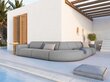 Lauko sofa Calme Jardin Maui, pilka цена и информация | Lauko kėdės, foteliai, pufai | pigu.lt