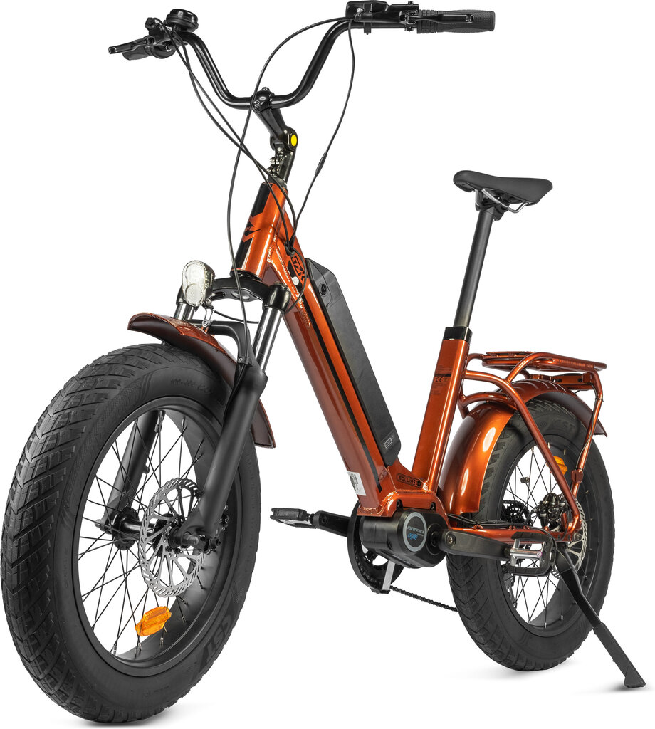 Elektrinis dviratis GZR Bollir-e 20", rudas kaina ir informacija | Elektriniai dviračiai | pigu.lt