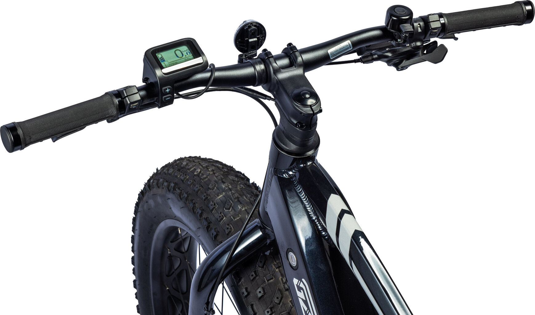 Elektrinis dviratis GZR Black Raw 2023 26" Electric Fatbike 19", juodas kaina ir informacija | Elektriniai dviračiai | pigu.lt