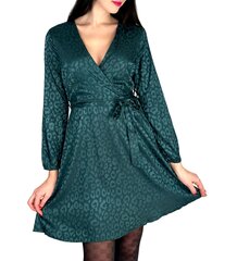 Suknelė moterims  Lilie Rose, žalia цена и информация | Платья | pigu.lt