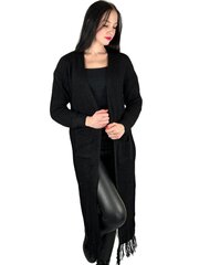Kardiganas moterims, juodas kaina ir informacija | Megztiniai moterims | pigu.lt