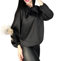 Palaidinė moterims Beauty Moda, juoda kaina ir informacija | Palaidinės, marškiniai moterims | pigu.lt
