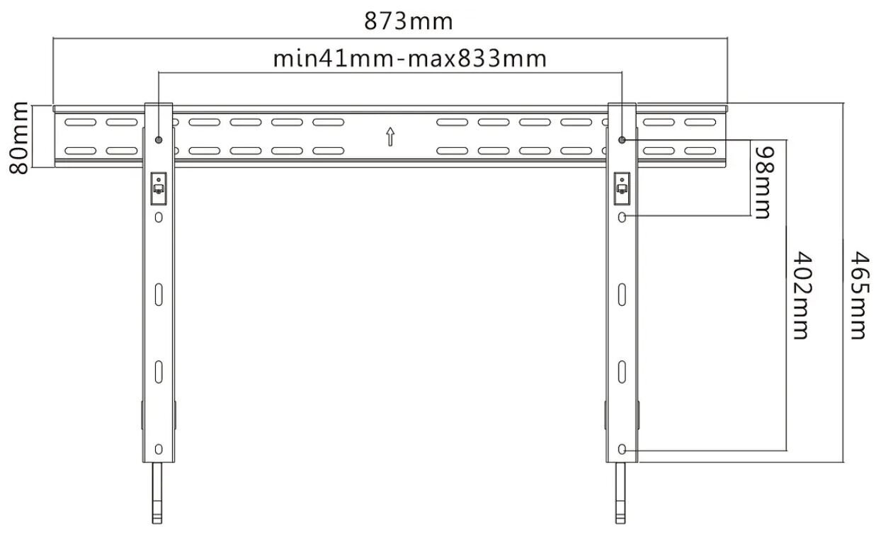 Mozi FWM-2 37-70” kaina ir informacija | Televizorių laikikliai, tvirtinimai | pigu.lt