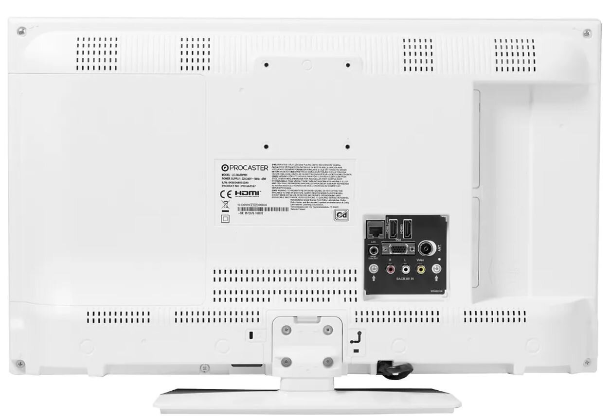 ProCaster LE-24A500WH kaina ir informacija | Televizoriai | pigu.lt