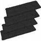 4-ių suoliuko pagalvėlių komplektas SuperKissen24, juodas kaina ir informacija | Pagalvės, užvalkalai, apsaugos | pigu.lt