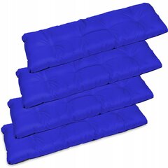4-ių suoliuko pagalvėlių komplektas SuperKissen24, mėlynas цена и информация | Подушки, наволочки, чехлы | pigu.lt