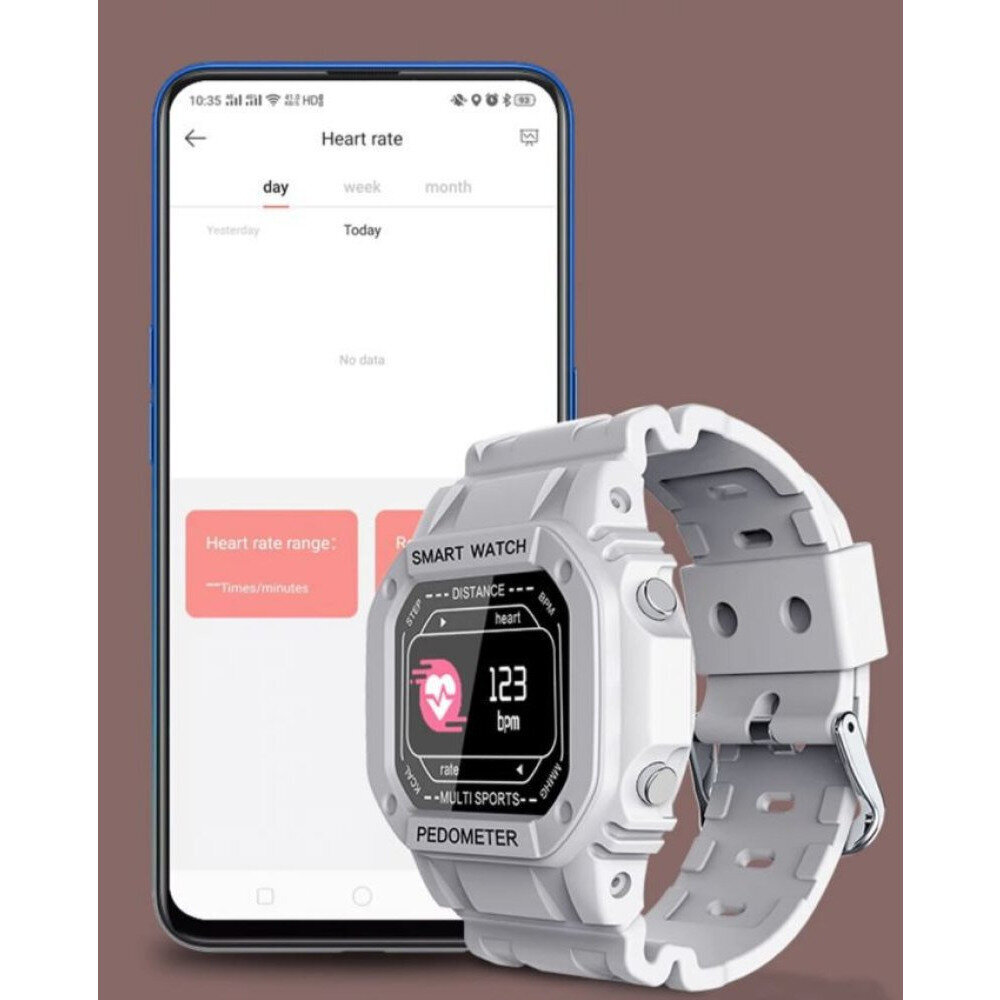 Smartwatch i2 White kaina ir informacija | Išmanieji laikrodžiai (smartwatch) | pigu.lt