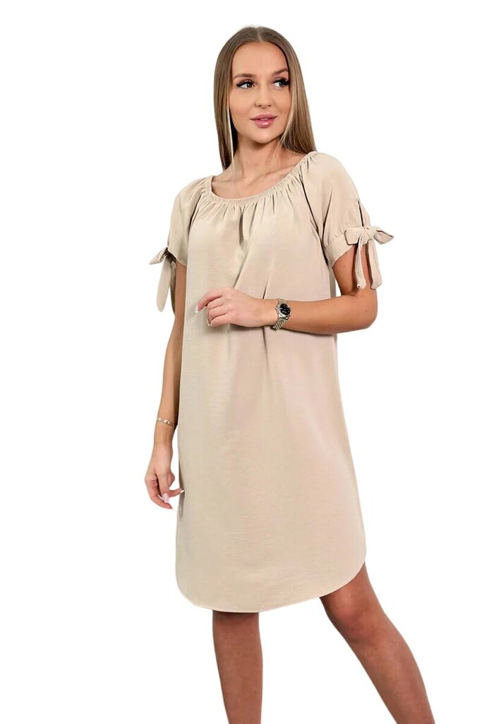 Suknelė moterims 24234, smėlio spalvos цена и информация | Suknelės | pigu.lt