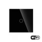 WiFi vienpolis sensorinis jungiklis, juodas 600W kaina ir informacija | Elektros jungikliai, rozetės | pigu.lt