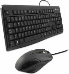 Клавиатура и мышь CoolBox COO-KTR-01U Испанская Qwerty Чёрный цена и информация | Клавиатуры | pigu.lt
