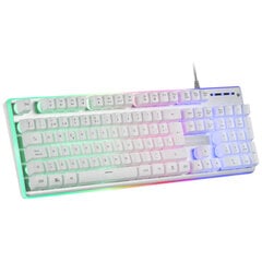 Клавиатура Mars Gaming MK220 Испанская Qwerty Белый RGB цена и информация | Клавиатуры | pigu.lt