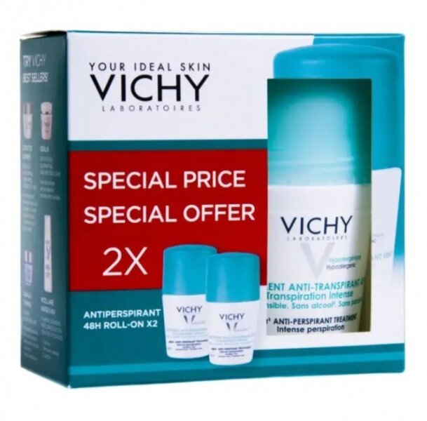 Dezodorantas Vichy Deo Intensive, 50 ml, 1+1 цена и информация | Dezodorantai | pigu.lt