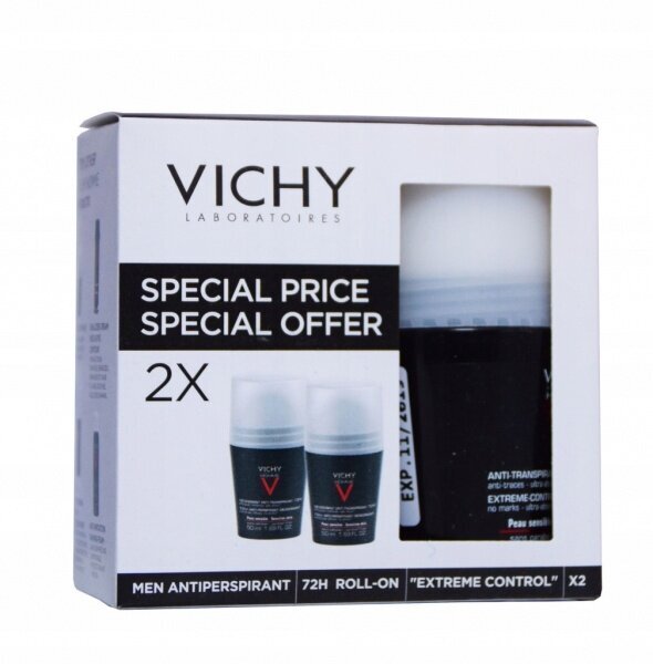 Vichy antiperspirantas vyrams, 50 ml, 1+1 цена и информация | Dezodorantai | pigu.lt