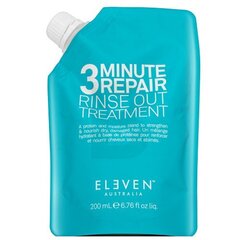 Kaukė plaukams Eleven Australia 3 Minute Repair Rinse Out Treatment, 200 ml kaina ir informacija | Priemonės plaukų stiprinimui | pigu.lt