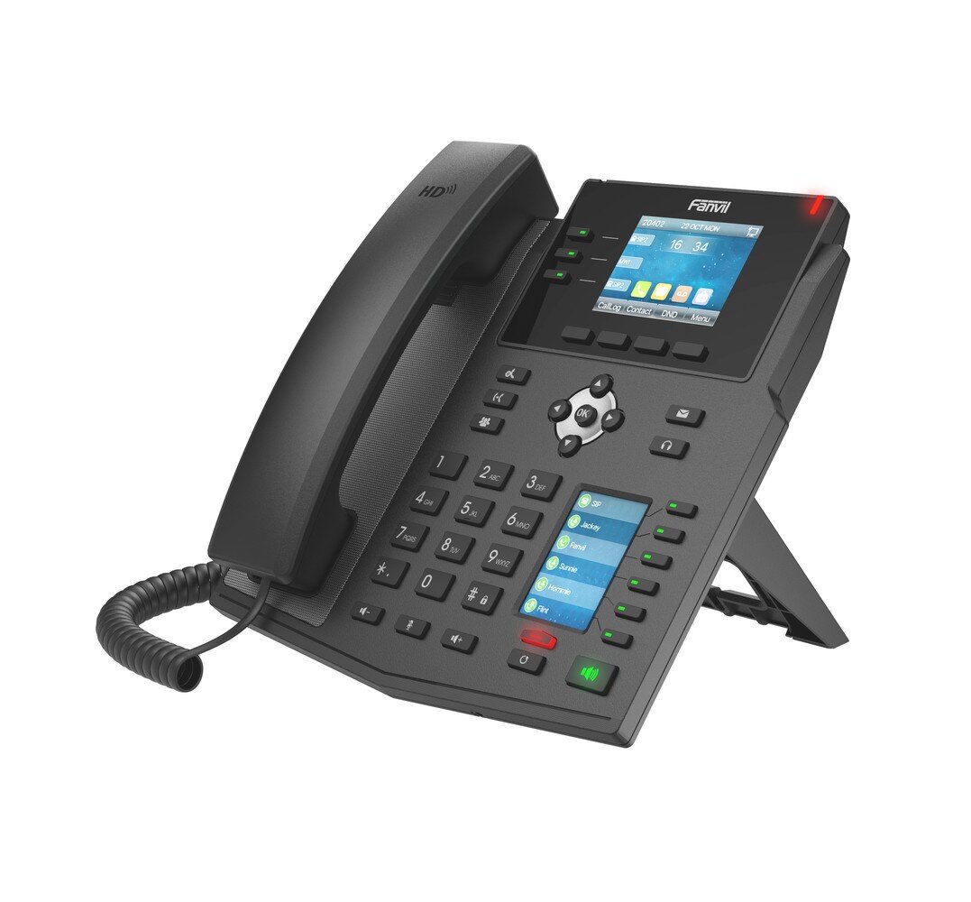 Fanvil X4U, juodas kaina ir informacija | Stacionarūs telefonai | pigu.lt