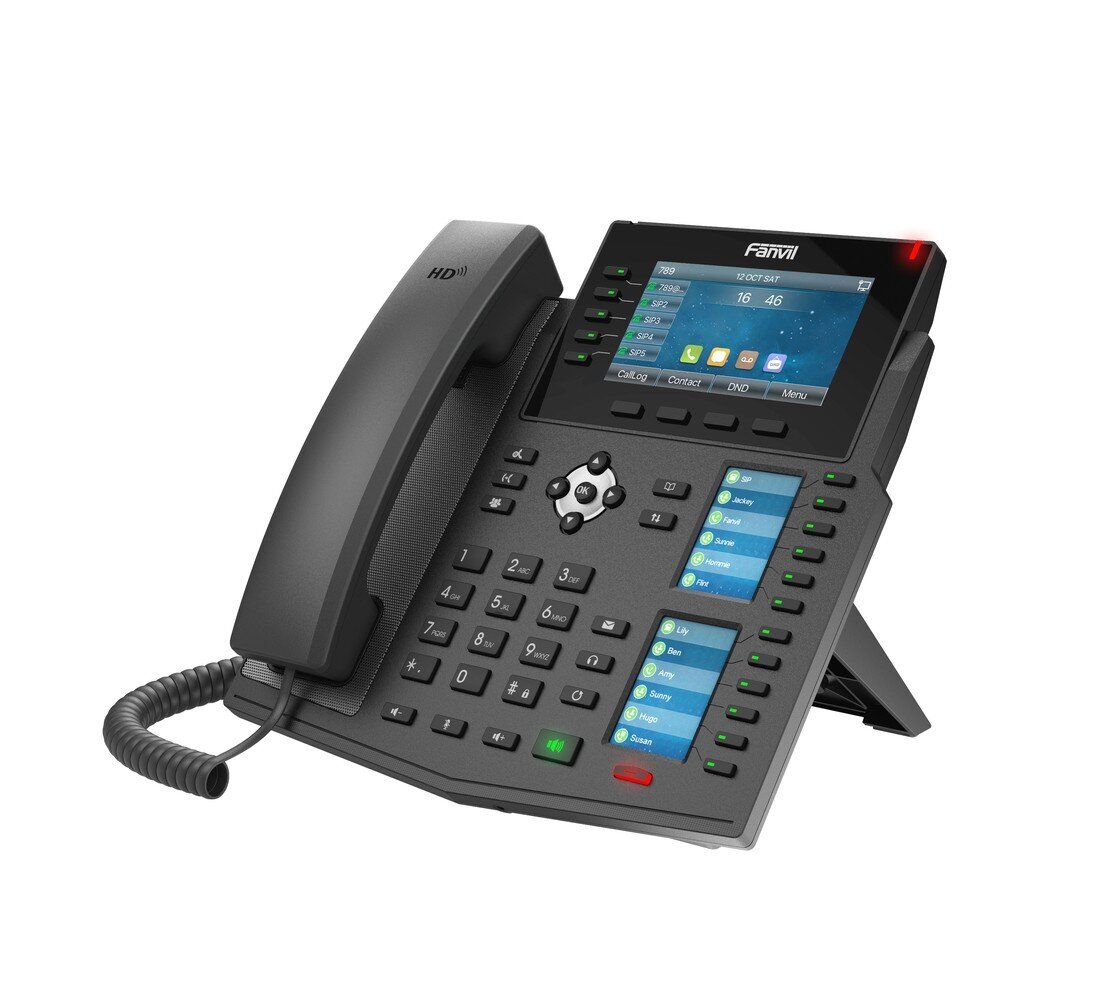 Fanvil X6U, juodas kaina ir informacija | Stacionarūs telefonai | pigu.lt