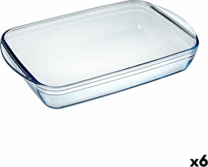 Поднос Pyrex Classic 4,6 L 40,3 x 26,3 x 7,3 cm Прозрачный Cтекло (6 штук) цена и информация | Формы, посуда для выпечки | pigu.lt