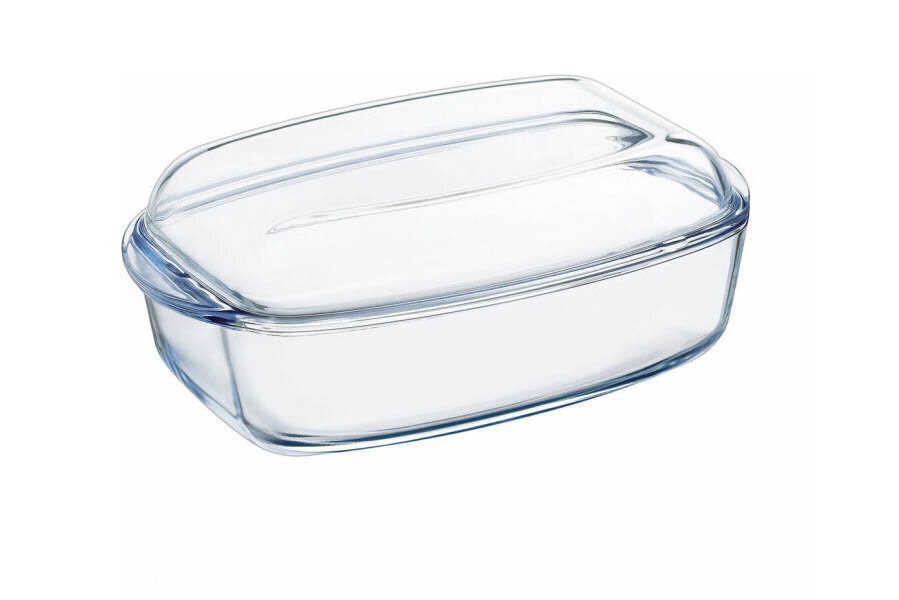 Pyrex Classic kepimo indas su dangčiu, 38 x 22 x 11 cm, 3 vnt kaina ir informacija | Kepimo indai, popierius, formos | pigu.lt