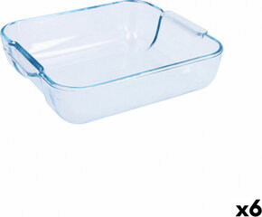 Поднос Pyrex Classic Квадратный Прозрачный Cтекло 25 x 22 x 6 cm (6 штук) цена и информация | Формы, посуда для выпечки | pigu.lt