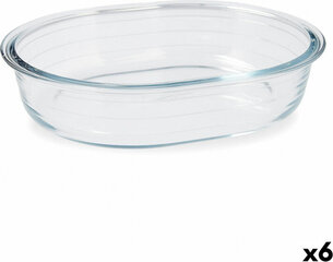 Поднос Pyrex Classic Овальный Прозрачный Cтекло 25 x 20 x 6 cm (6 штук) цена и информация | Формы, посуда для выпечки | pigu.lt