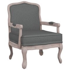 Krėslas vidaXL 64x64x90cm, tamsiai pilkas цена и информация | Кресла в гостиную | pigu.lt