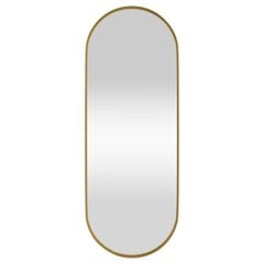 Prie sienos montuojamas veidrodis vidaXL, auksinis kaina ir informacija | Veidrodžiai | pigu.lt