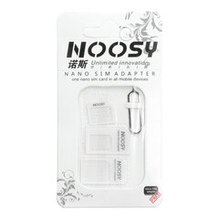 Adapteris Noosy 3in1, SIM/Micro, Micro Sim/Nano Sim kaina ir informacija | Telefonų dalys ir įrankiai jų remontui | pigu.lt