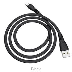 Hoco Noah кабель для зарядки/передачи данных для Micro X40 1 метр черный цена и информация | Кабели для телефонов | pigu.lt