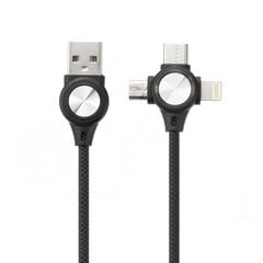 Flash Charging 3 in 1, Micro/Lightning/ Type-C, 1m kaina ir informacija | Laidai telefonams | pigu.lt