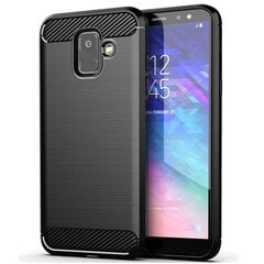 Carbon Case для Samsung Galaxy A6 ( A6 2018 ) черный цена и информация | Чехлы для телефонов | pigu.lt