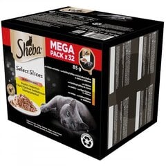 Sheba Selection Mega Pack konservuoto maisto katėms rinkinys, 32x85g kaina ir informacija | Konservai katėms | pigu.lt