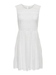 ONLY женское платье 15293938*02, белый 5715419707178 цена и информация | Платья | pigu.lt