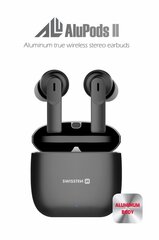 Swissten ALUPODS II TWS Bluetooth Стерео Гарнитура с Микрофоном цена и информация | Swissten Внешние аксессуары для компьютеров | pigu.lt