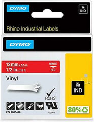 Ламинированная лента для фломастеров Rhino Dymo ID1-12 12 x 5,5 mm Красный Белый Винил Самоклеящиеся (5 штук) цена и информация | Kanceliarinės prekės | pigu.lt