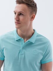 Polo marškinėliai vyrams Ombre Clothing AMD18864.1900, mėlyni цена и информация | Футболка мужская | pigu.lt