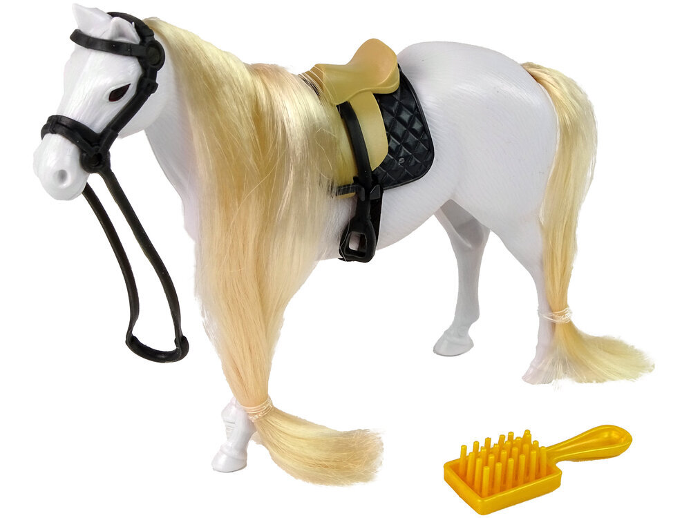Žirgo figūrėlė Lean Toys, balta kaina ir informacija | Žaislai mergaitėms | pigu.lt
