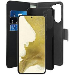 Puro Wallet Detachable Sam S23+ S916 2w1 czarne|black PUSGS23PBOOKC3BLK цена и информация | Чехлы для телефонов | pigu.lt