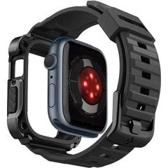 Spigen Tough Armor PRO Apple Watch 7|8 45mm czarny|metal black ACS05237 цена и информация | Spigen Умные часы и браслеты | pigu.lt